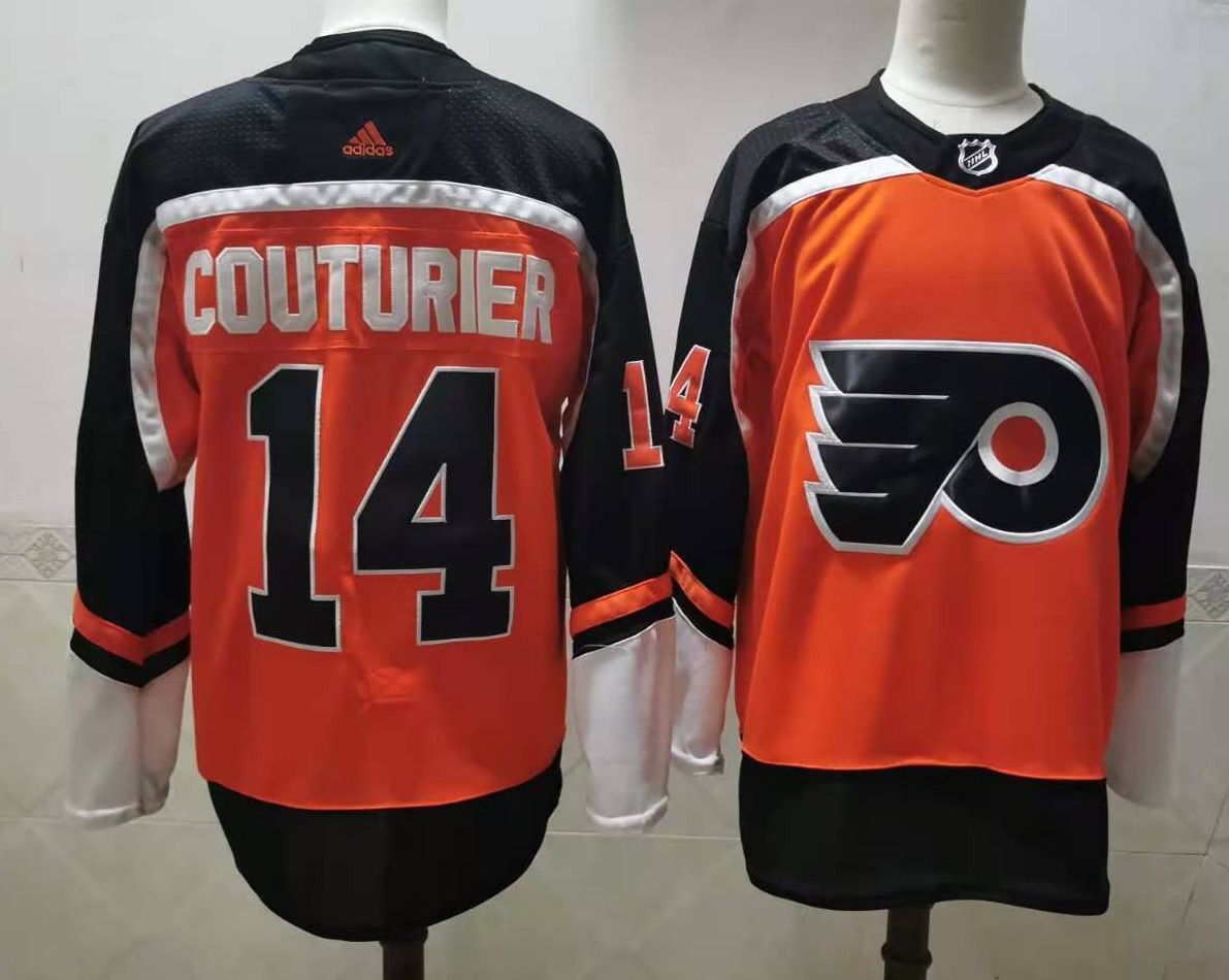 Men's Philadelphia Flyers Sean Couturier #14 Orange Jersey